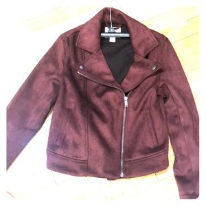 Old Navy Suede Maroon Jacket